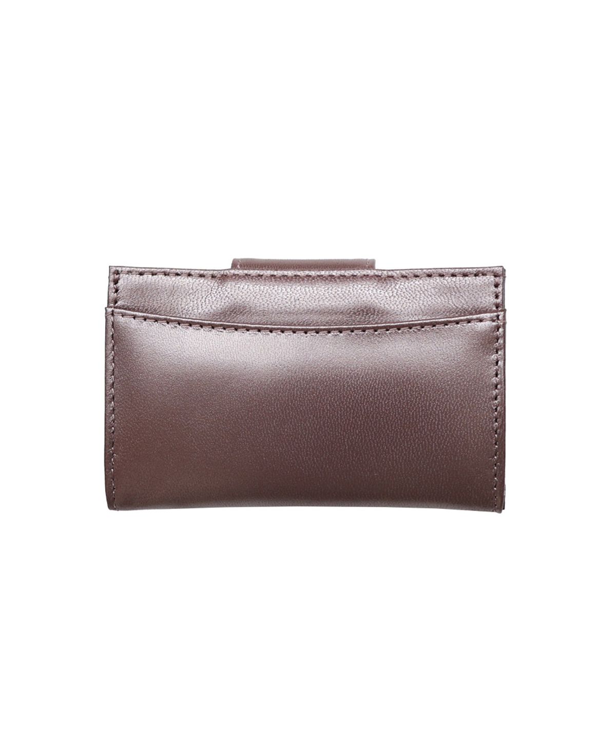 시월107(SIWL107) Fleur Card Wallet (Chrome Pink)