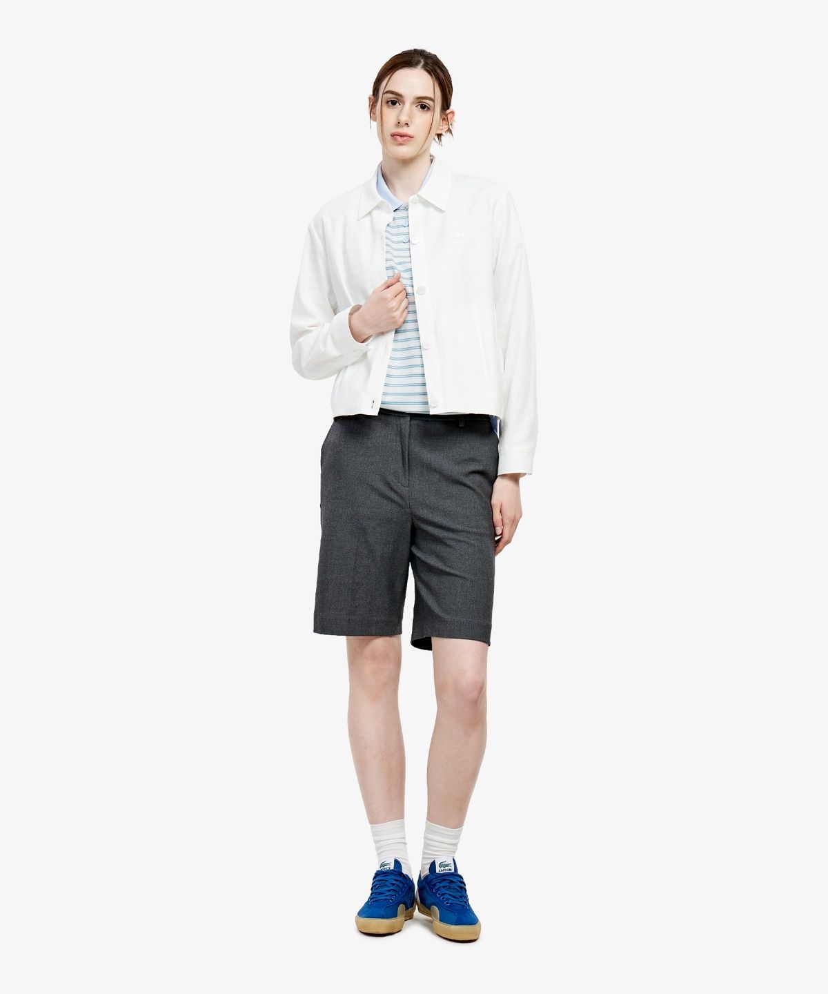 라코스테(LACOSTE) 여성 썸머 린넨 자켓 BF870E-56G 70V