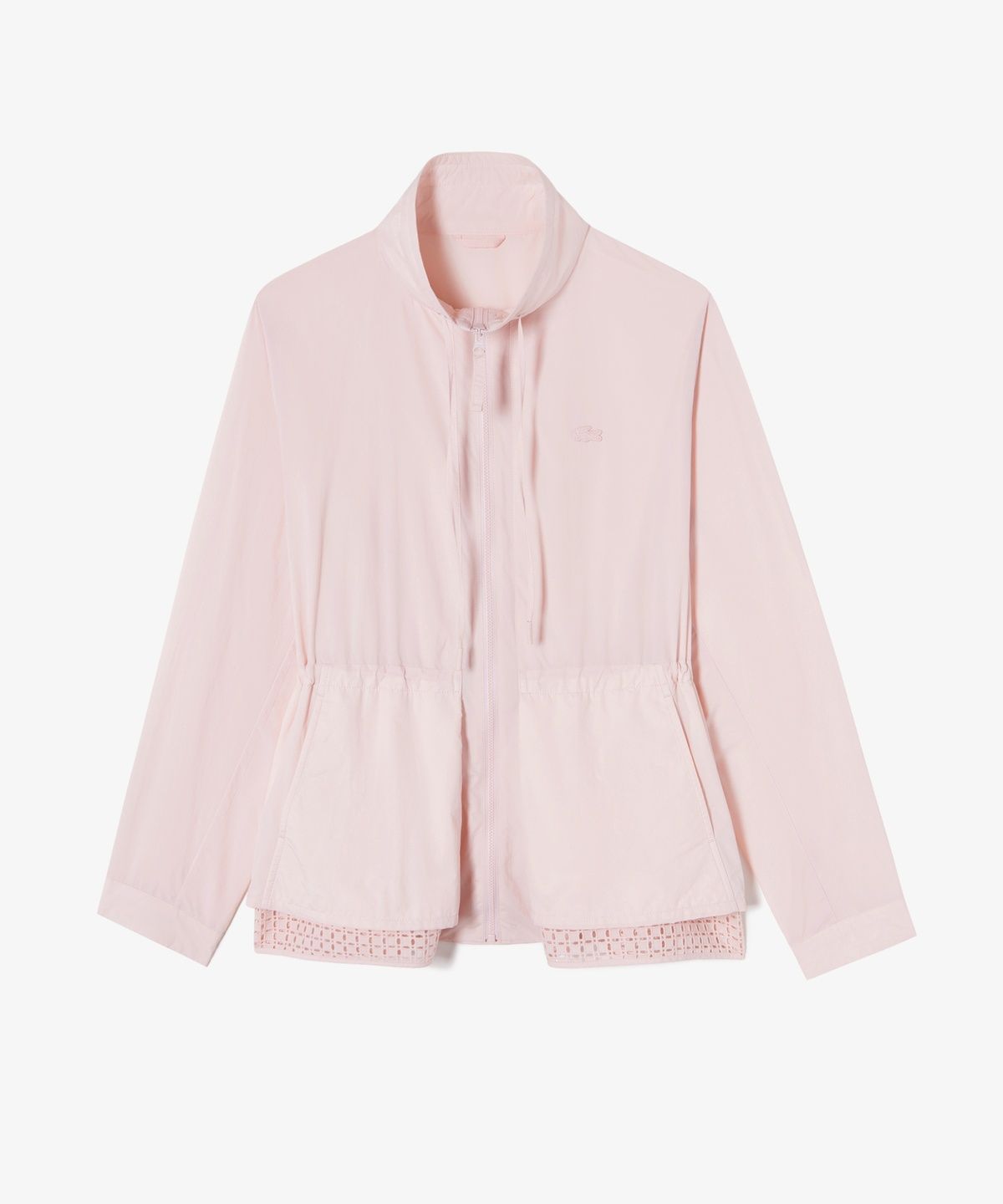라코스테(LACOSTE) 여성 오픈워크 디테일 중기장 점퍼 BF715E-56G T03
