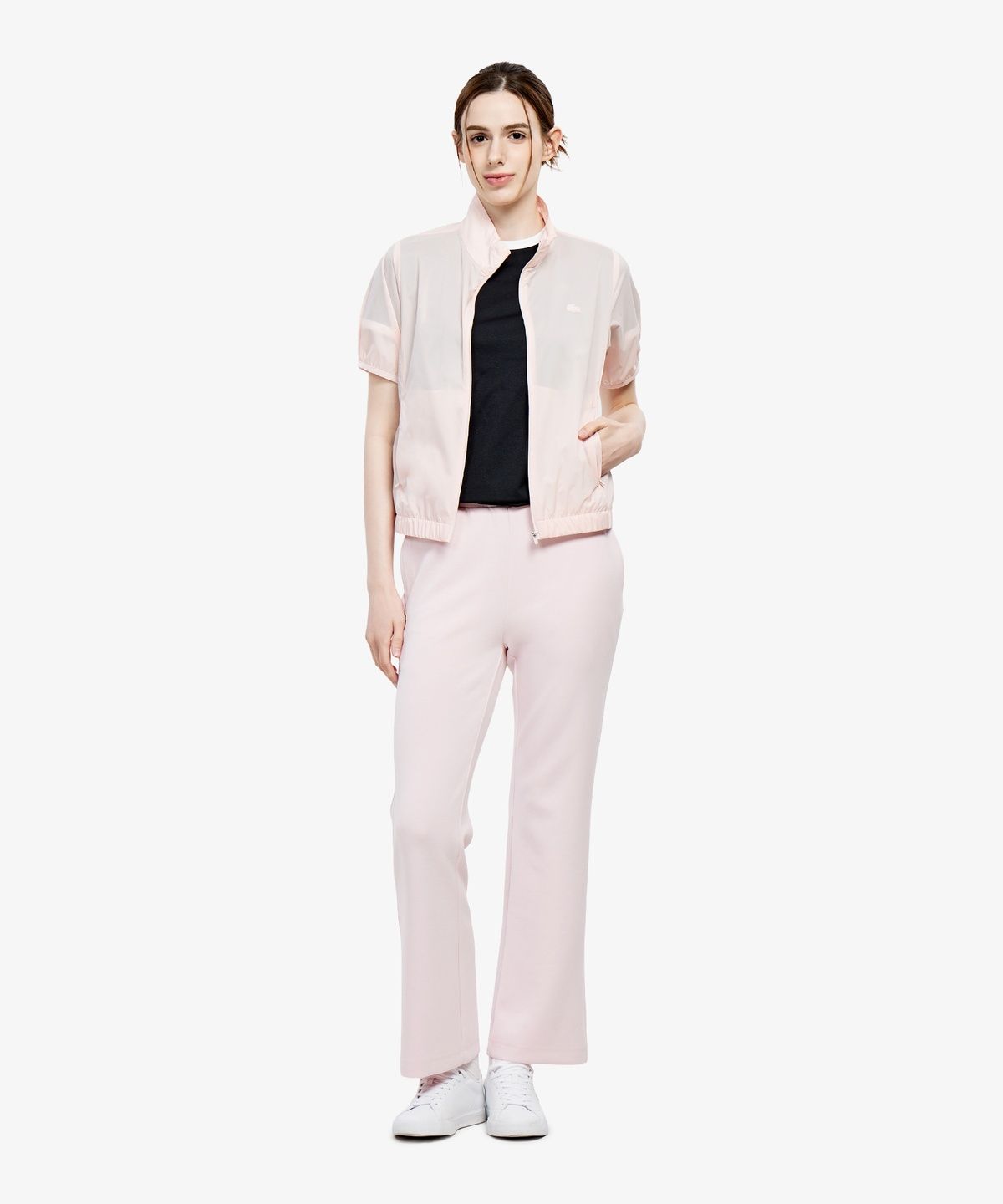 라코스테(LACOSTE) 여성 반팔 디자인물 점퍼 BF173E-56G ADY