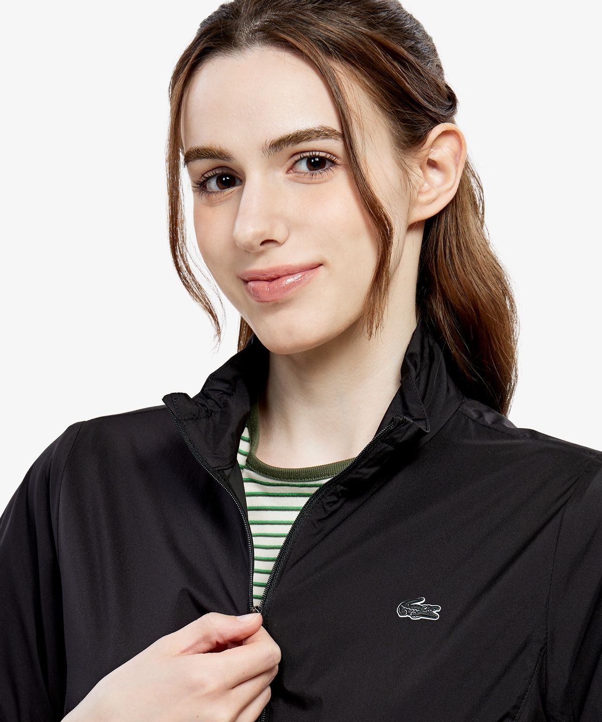 라코스테(LACOSTE) 여성 반팔 디자인물 점퍼 BF173E-56G 031