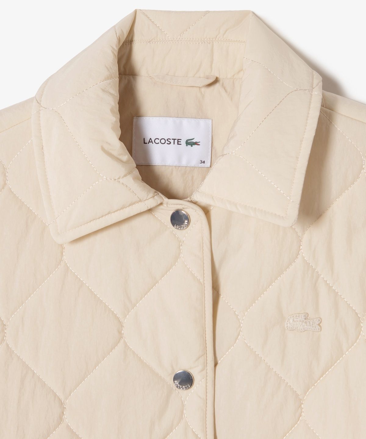 라코스테(LACOSTE) 여성 퀄팅 패턴 패딩 점퍼 BF265E-56G 02S