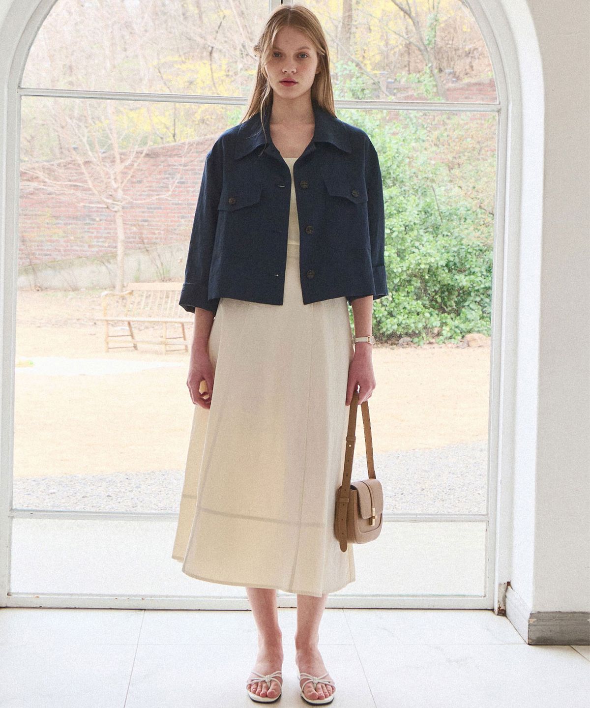 슬로우롤리(SLOWLOLLI) Form line long skirt_3 Colors
