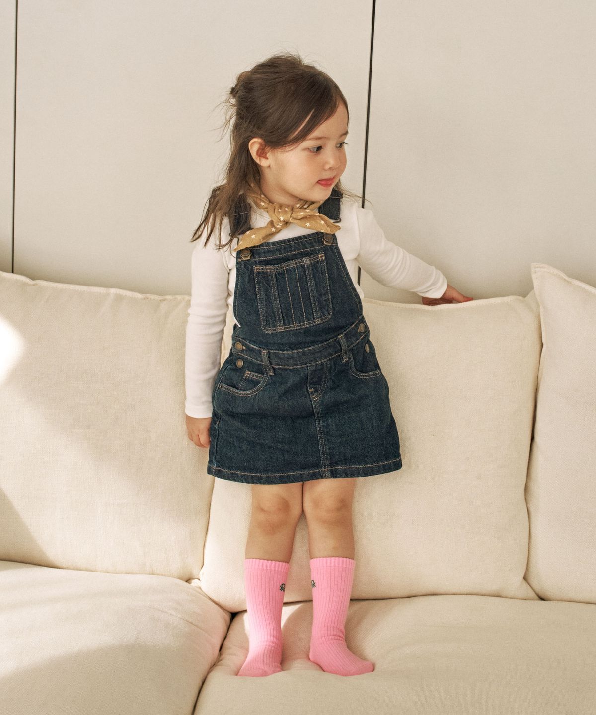 베네통키즈(BENETTONKIDS) 키즈 폴포 로고 중목 3족 (3colors)