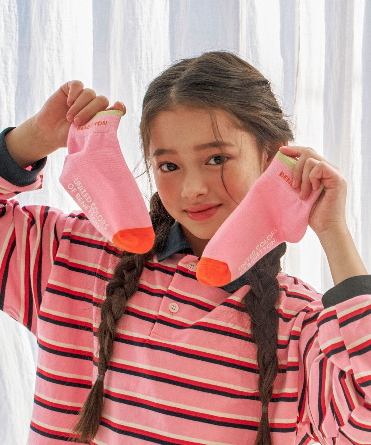 베네통키즈(BENETTONKIDS) 키즈 젤리팝 단목 3족 (2colors)