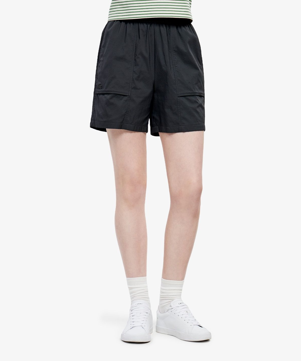 라코스테(LACOSTE) 여성 프리미엄 트레이닝 셋업 쇼츠 GF335E-56G 031