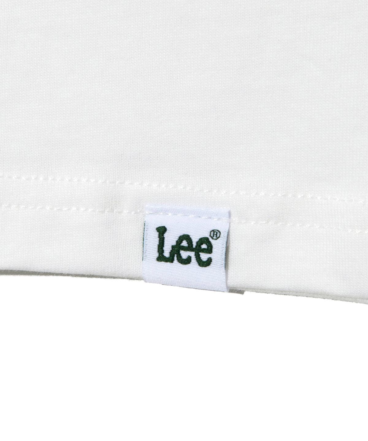 리(LEE) 빈티지 로고 링거 반팔 티셔츠 화이트