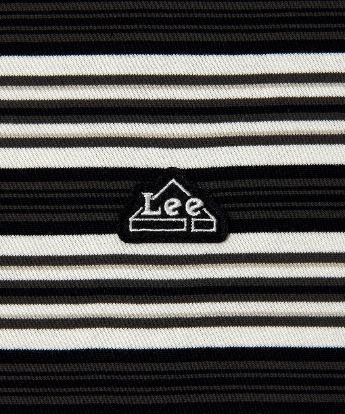리(LEE) 멀티 스트라이프 반팔 티셔츠 블랙