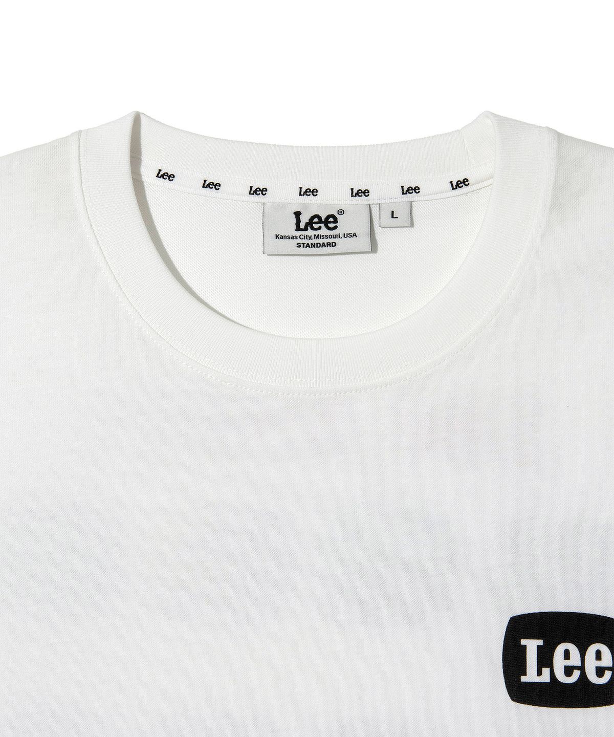 리(LEE) 아카이브 포토 반팔 티셔츠 화이트