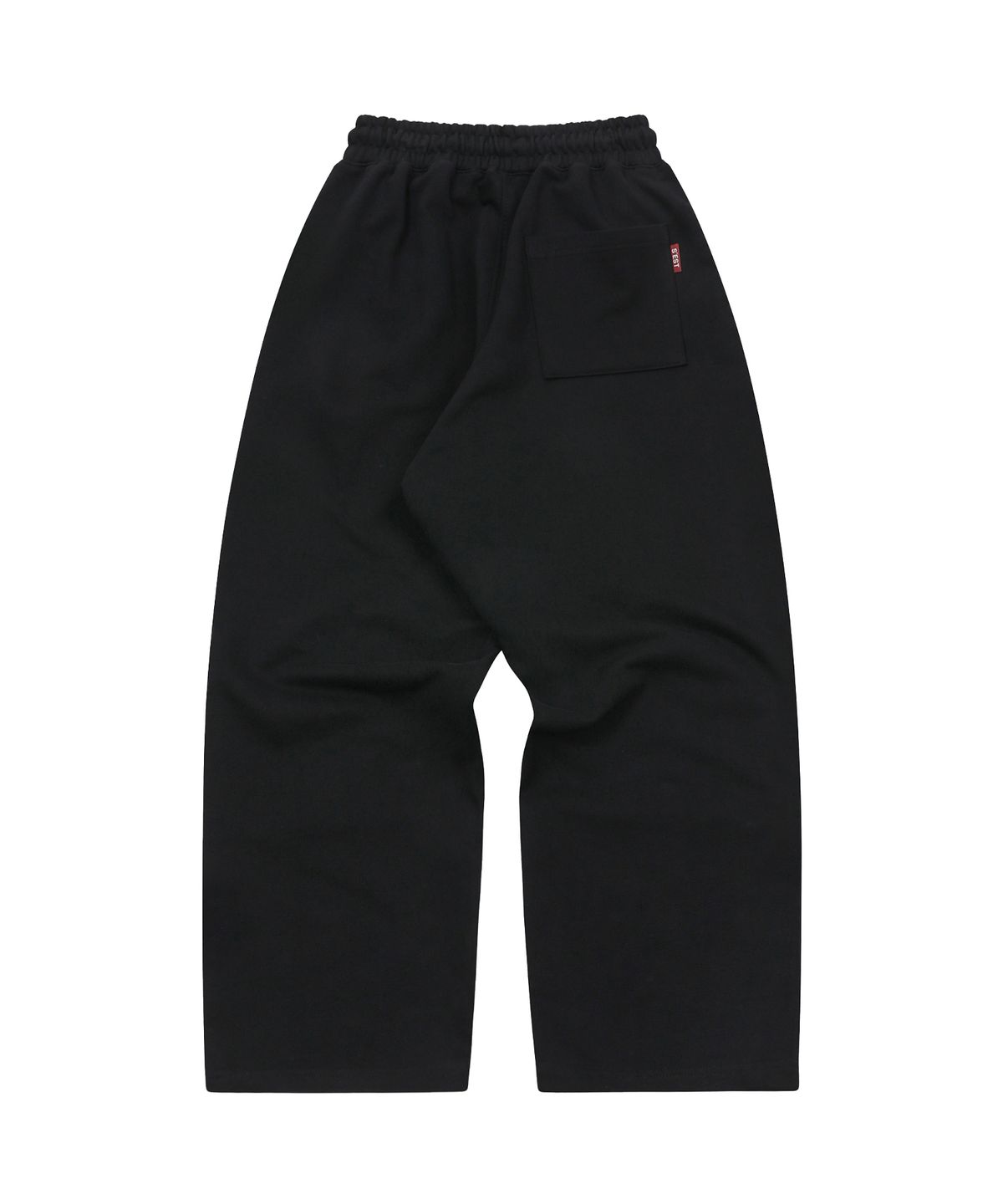 에스이에스티(S'EST) Twin Star Applique Training Pants Black