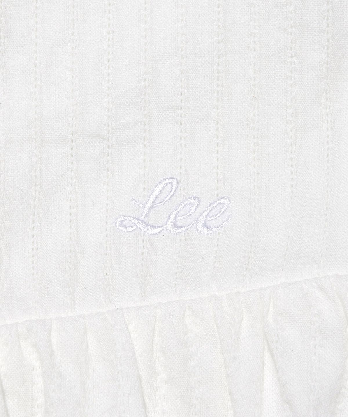 리(LEE) 우먼 프릴 반팔 원피스 화이트