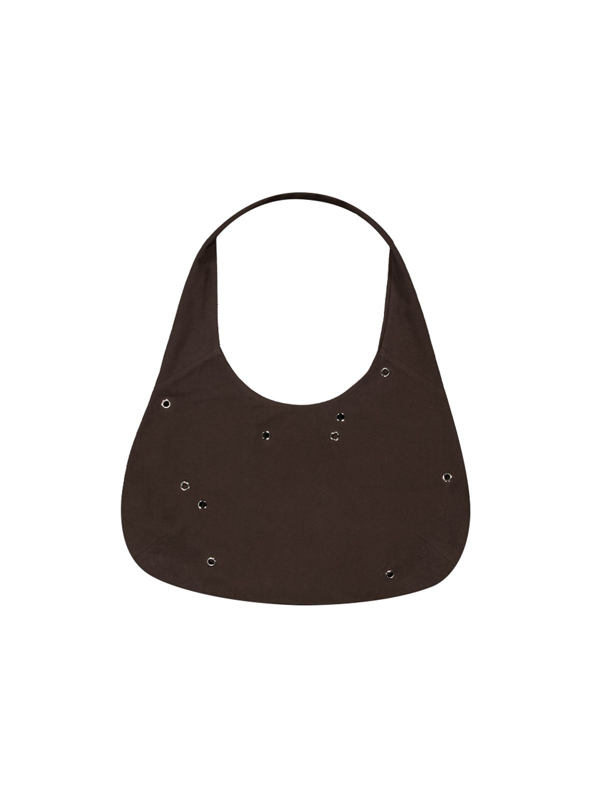 기준(KIJUN) Stud Hobo Bag Brown