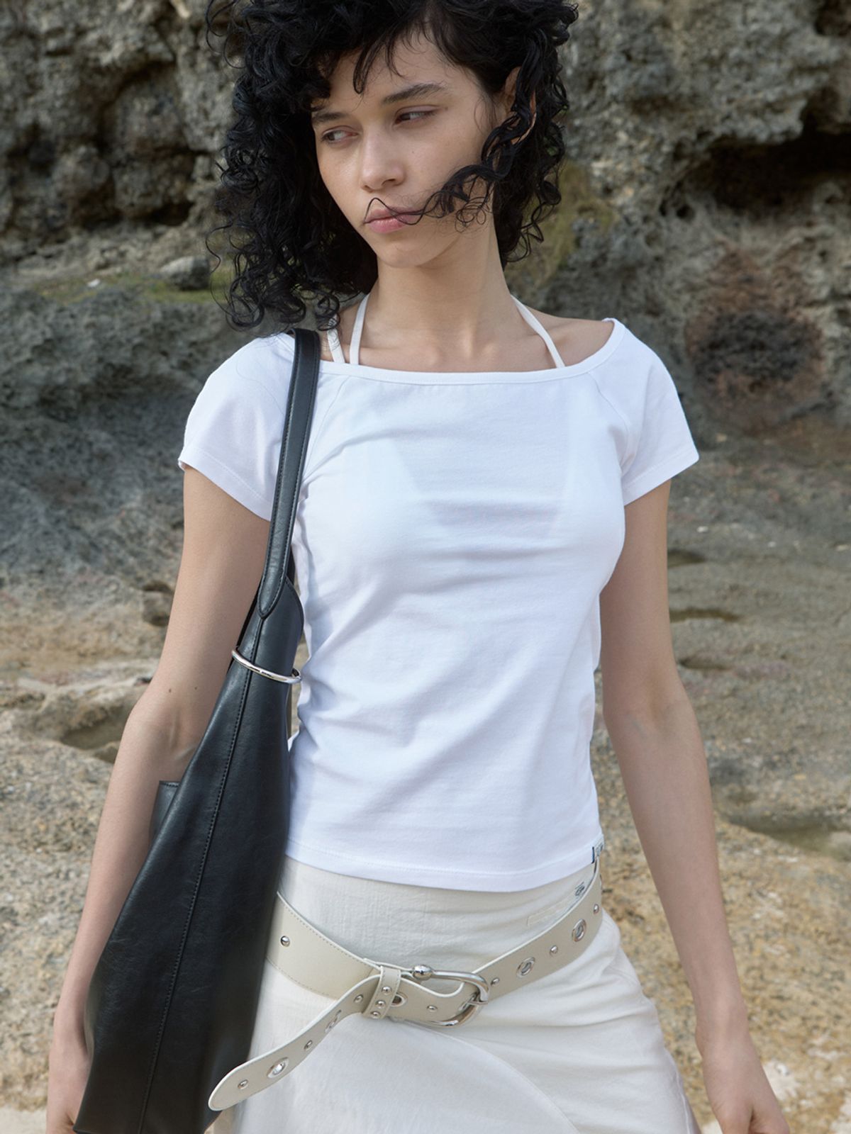 기준(KIJUN) Essential Boat Neck Tee (3Colors)
