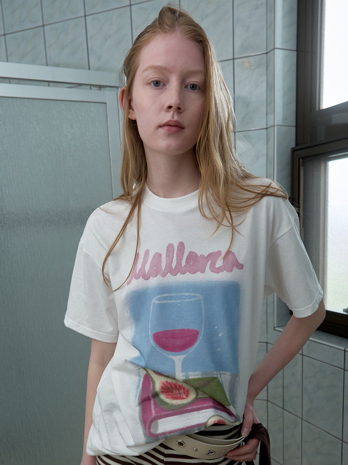 기준(KIJUN) Vino Oversized Tee Off-White