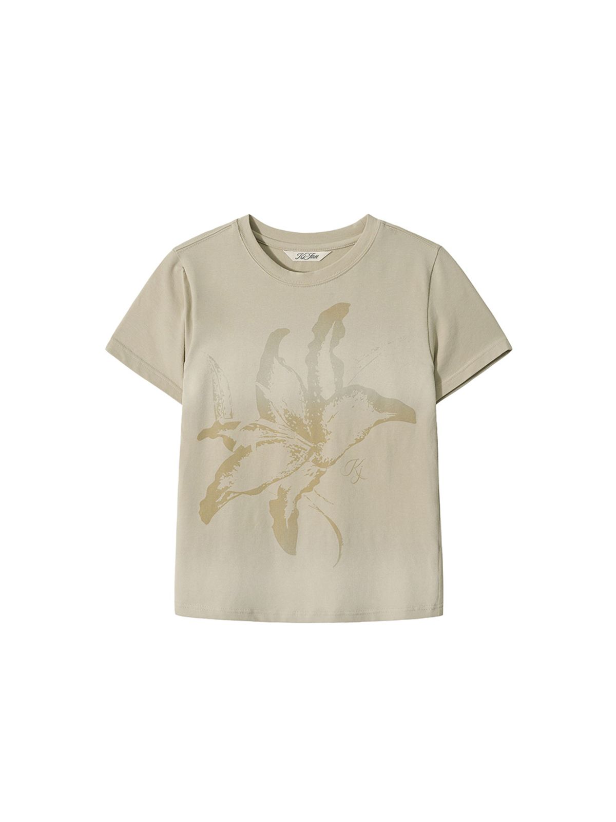 기준(KIJUN) Lily Blush Tee Sage