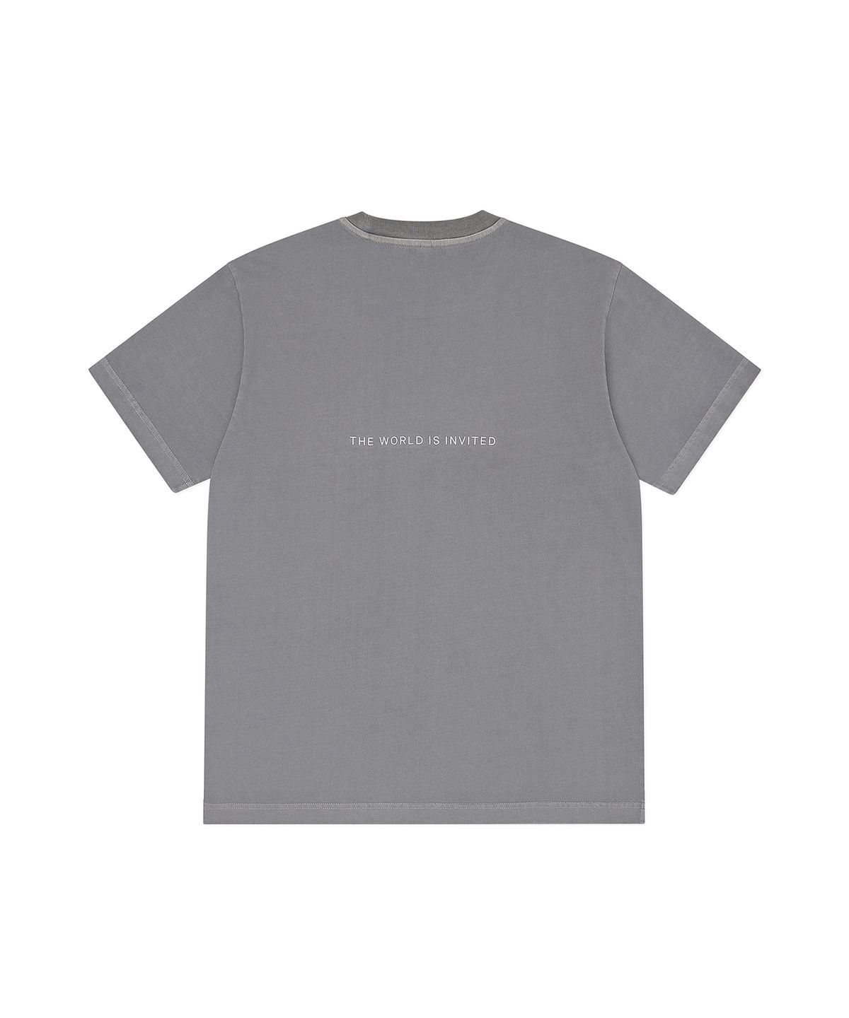 콤팩트 레코드 바(KOMPAKT RECORD BAR) KRB Pigment Flocked Logo T-shirt - Grey