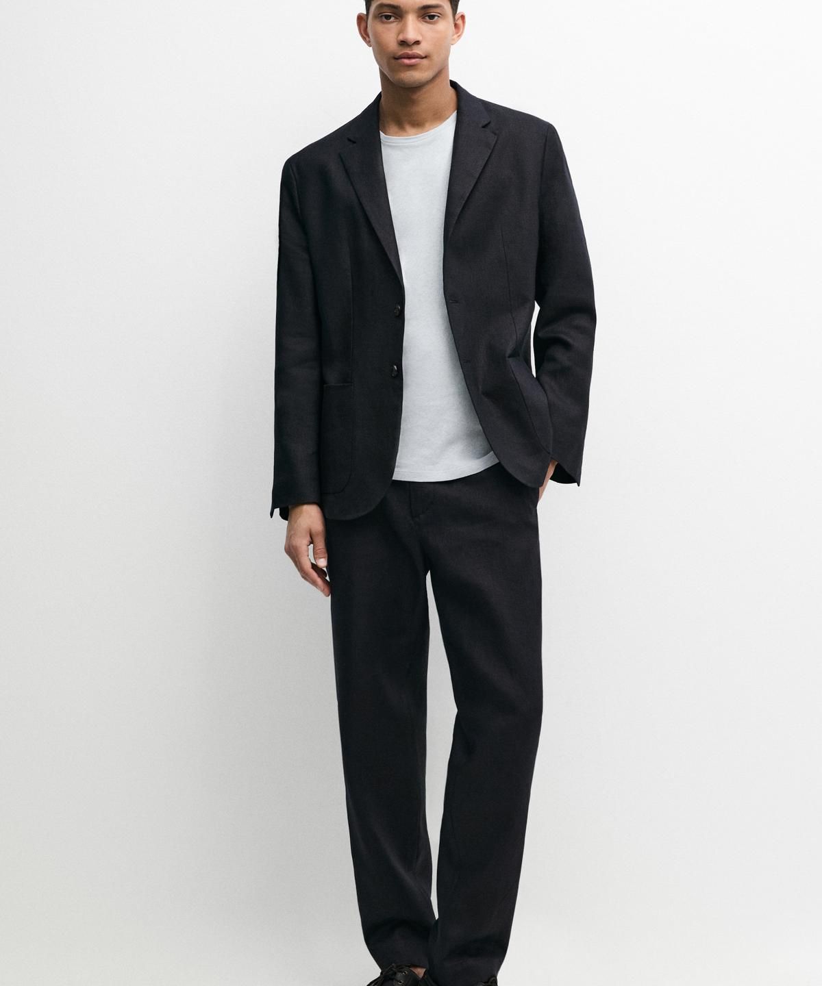 마시모두띠(MASSIMO DUTTI) 리넨 수트 팬츠