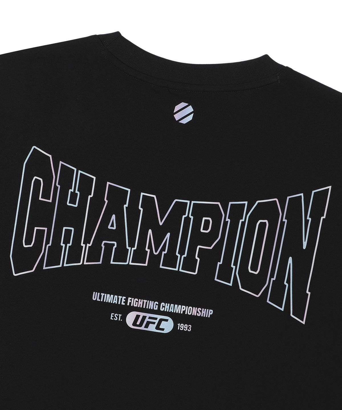 유에프씨 스포츠(UFC SPORT) UFC 챔피언 메가핏 반팔 티셔츠 블랙 U2SSX2114BK
