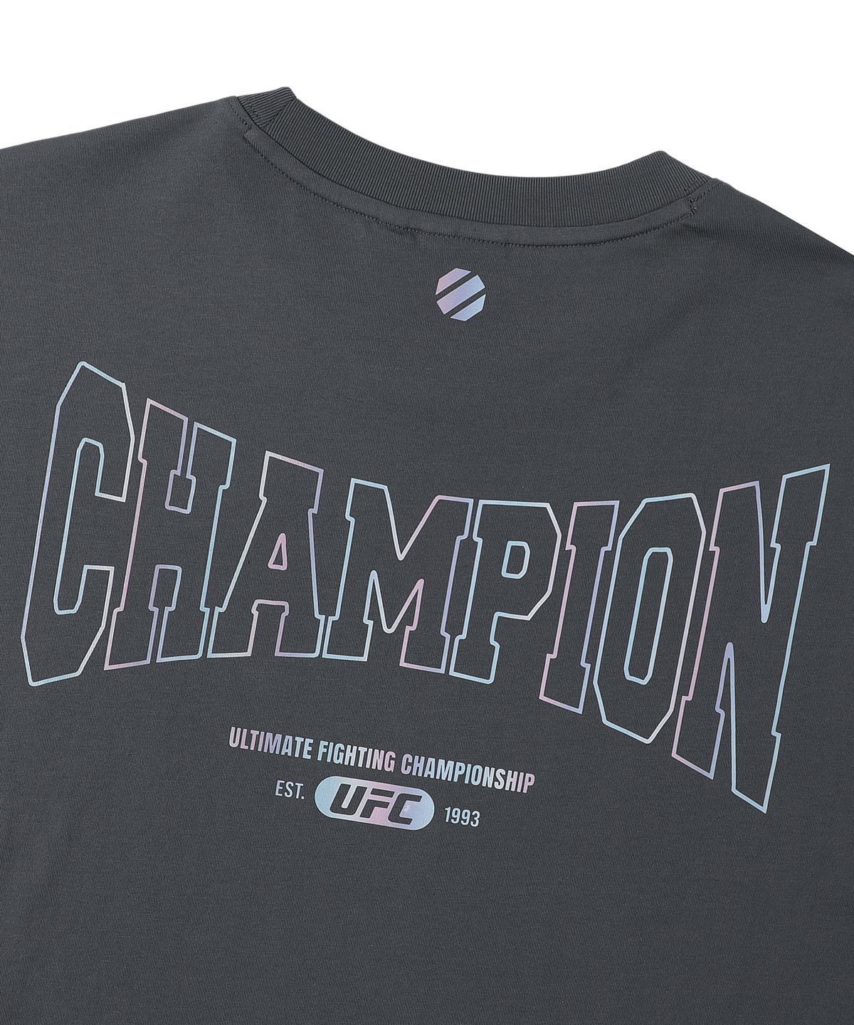 유에프씨 스포츠(UFC SPORT) UFC 챔피언 메가핏 반팔 티셔츠 차콜 U2SSX2114CH