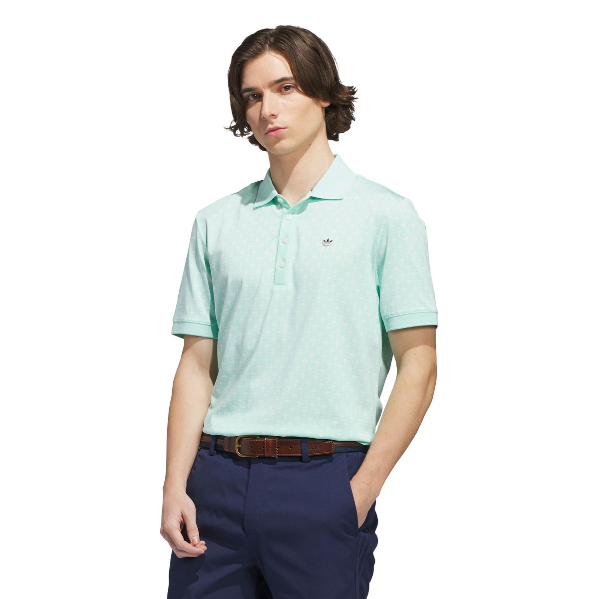 아디다스 골프(ADIDAS GOLF) 오리지널스 올 오버 트레포일 폴로 KE6140