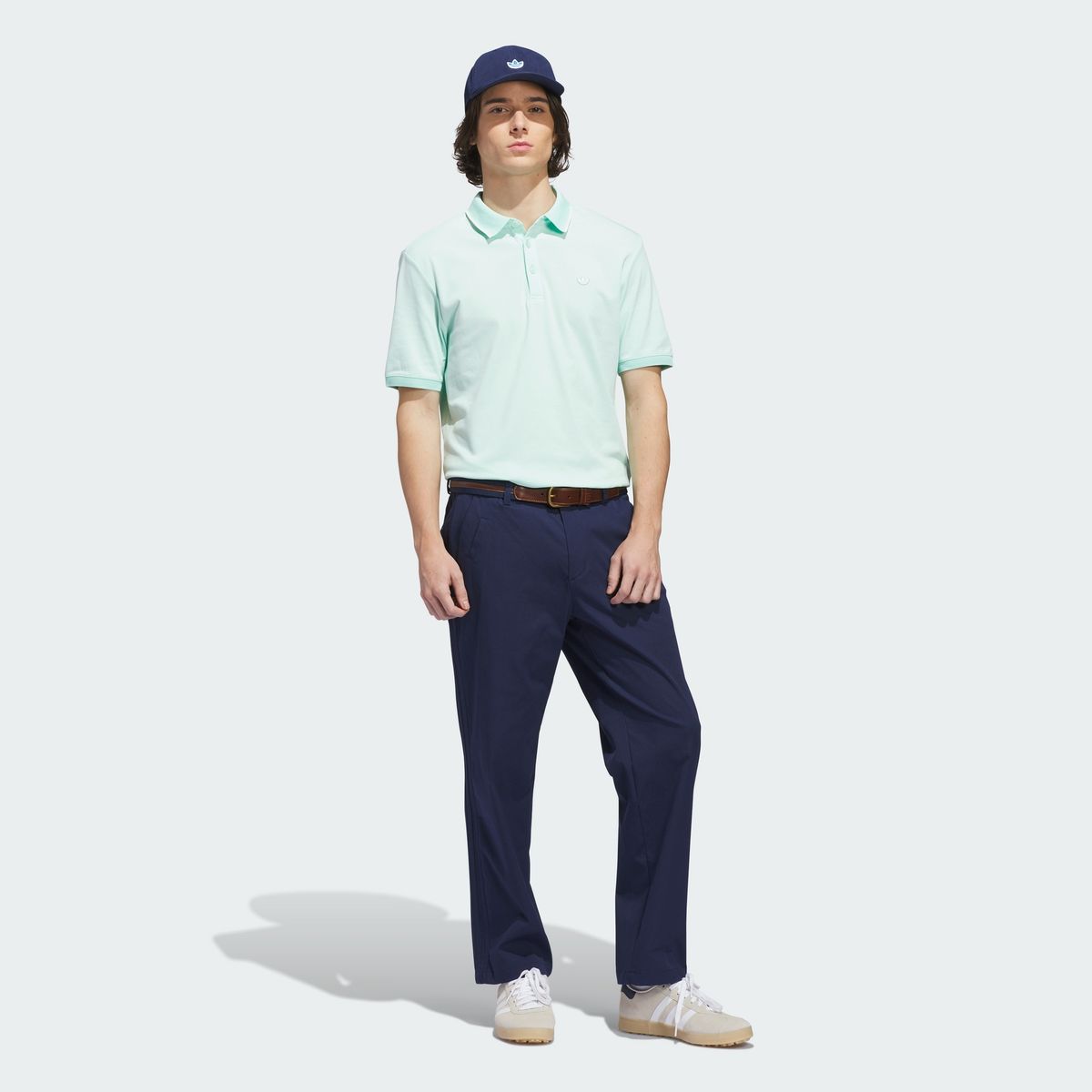 아디다스 골프(ADIDAS GOLF) 오리지널스 트위스트니트 트레포일 폴로 셔츠 KB8615