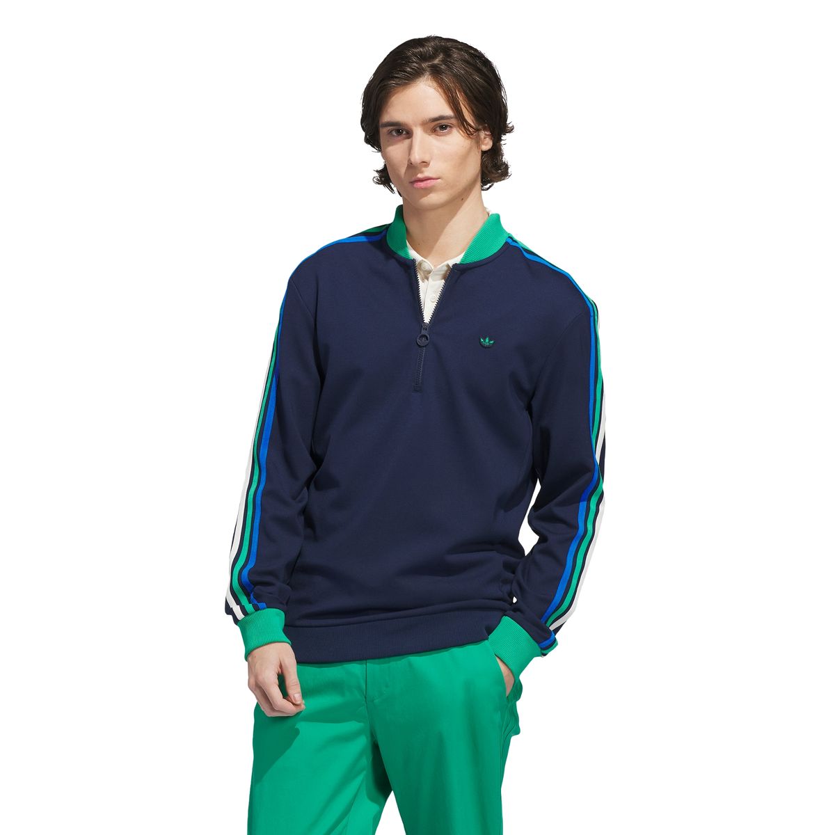 아디다스 골프(ADIDAS GOLF) 오리지널스 3S 쿼터집 스웨트셔츠