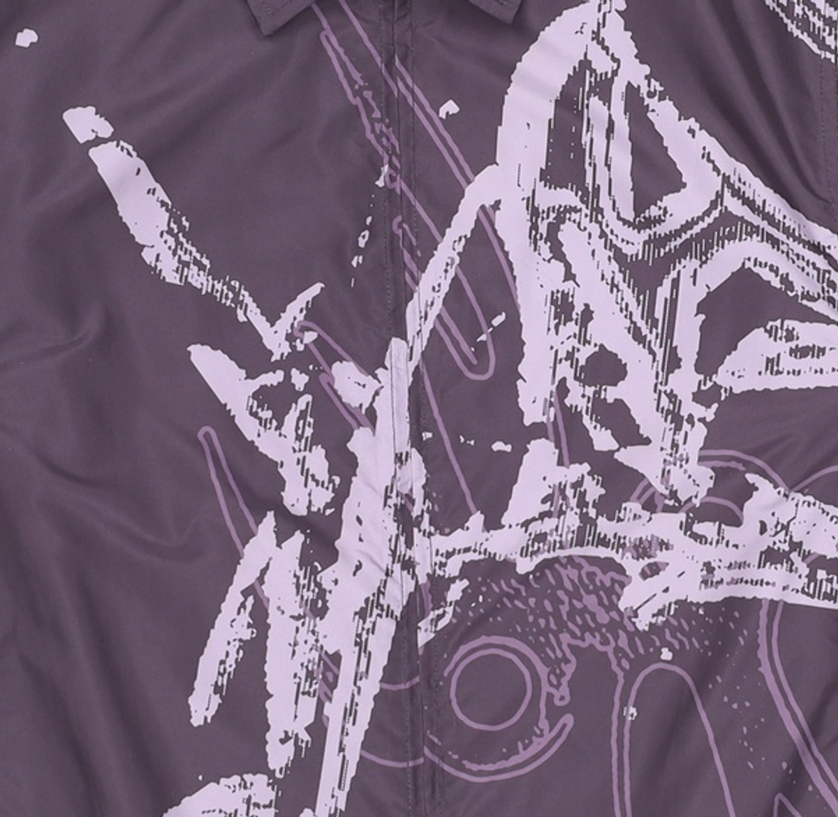 노매뉴얼(NOMANUAL) W.F GRAPHIC SHIRT JACKET - BLACK L