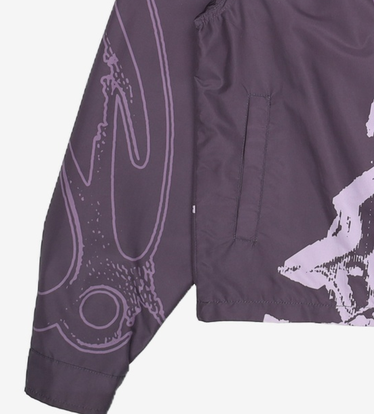 노매뉴얼(NOMANUAL) W.F GRAPHIC SHIRT JACKET - BLACK L