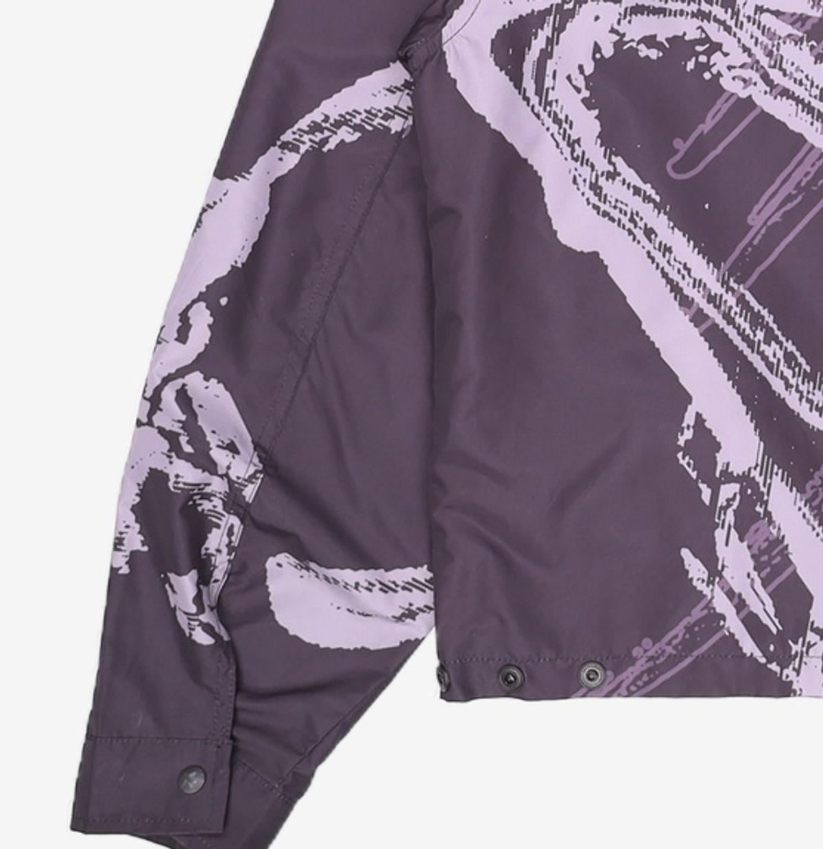 노매뉴얼(NOMANUAL) W.F GRAPHIC SHIRT JACKET - BLACK L