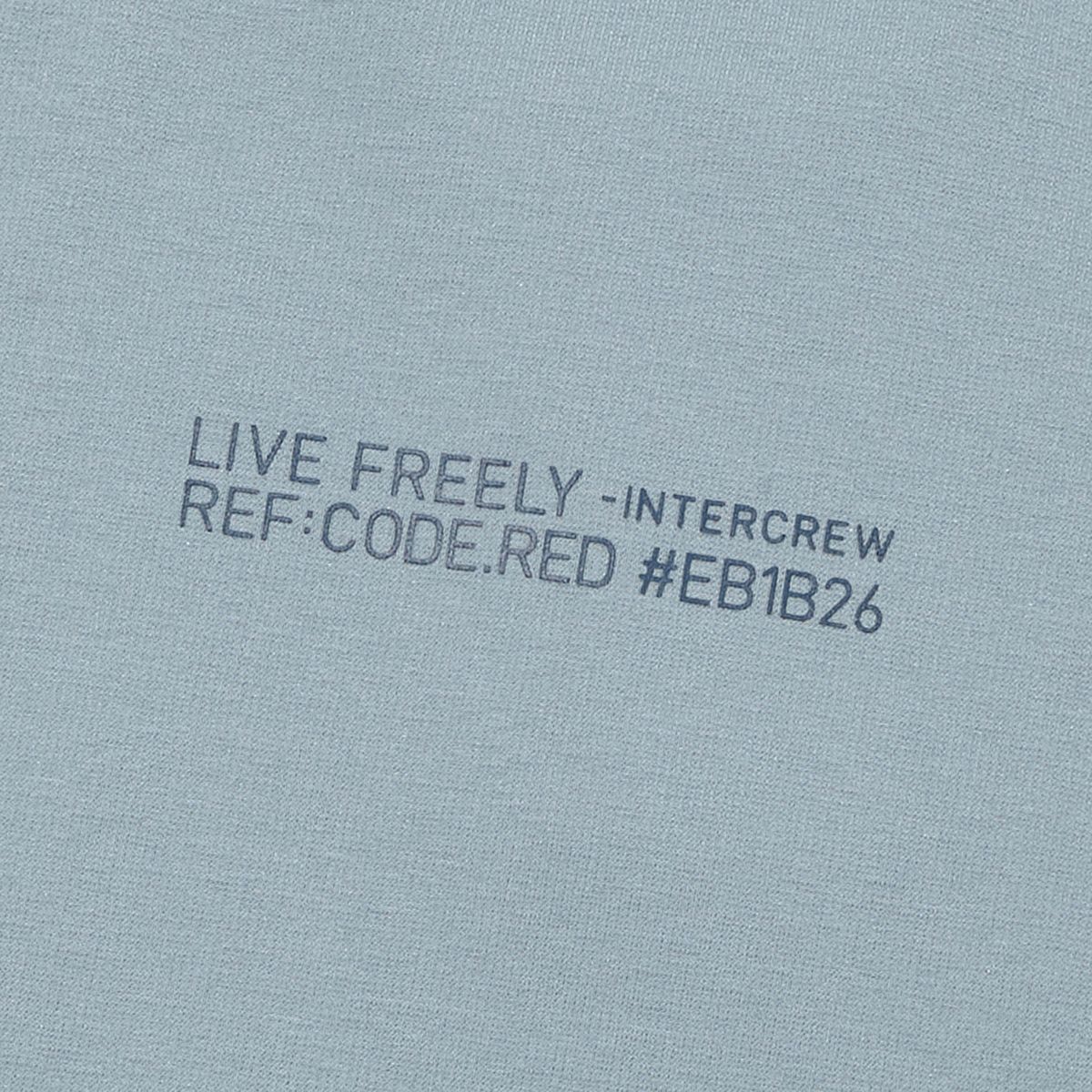 인터크루(INTERCREW) 라벨 포인트 반팔 티셔츠 S블루 ITA2TM09ASB