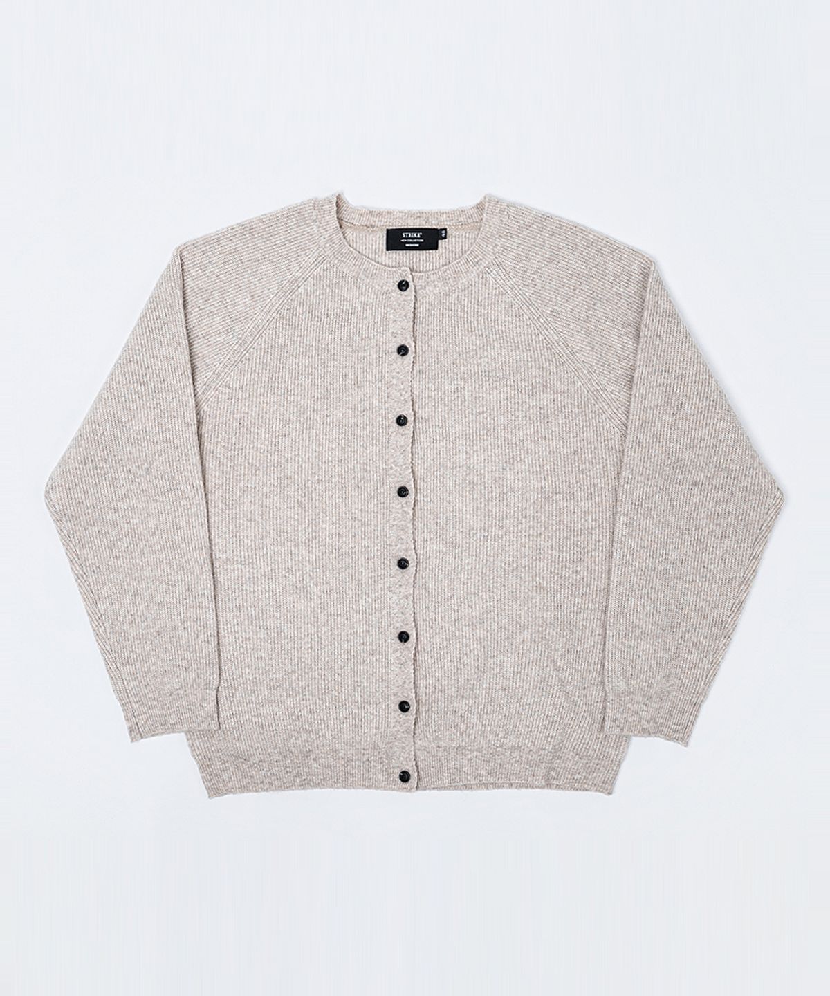 스트라이크(STRIKE) Mellow Texture Button Cardigan (BEIGEㅣGREYㅣBLACK)
