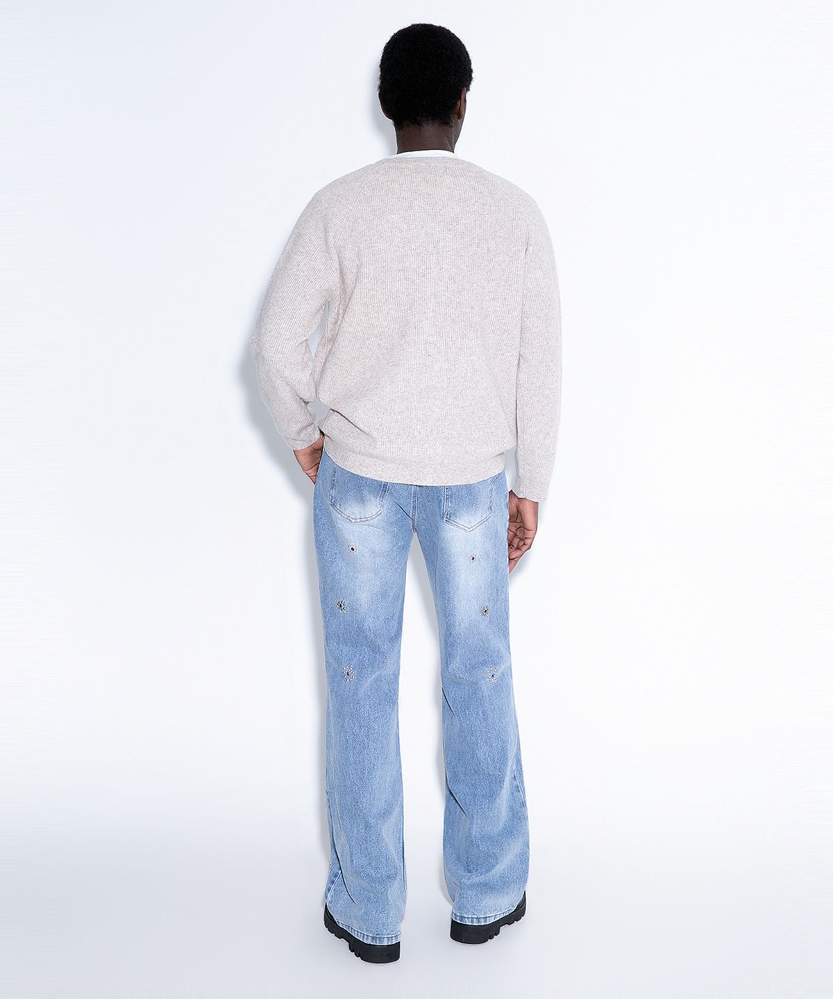 스트라이크(STRIKE) Mellow Texture Button Cardigan (BEIGEㅣGREYㅣBLACK)