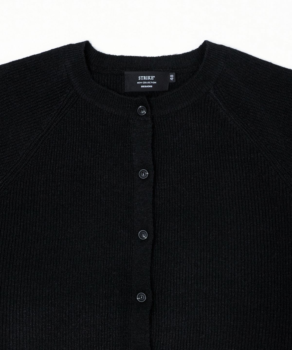 스트라이크(STRIKE) Mellow Texture Button Cardigan (BEIGEㅣGREYㅣBLACK)