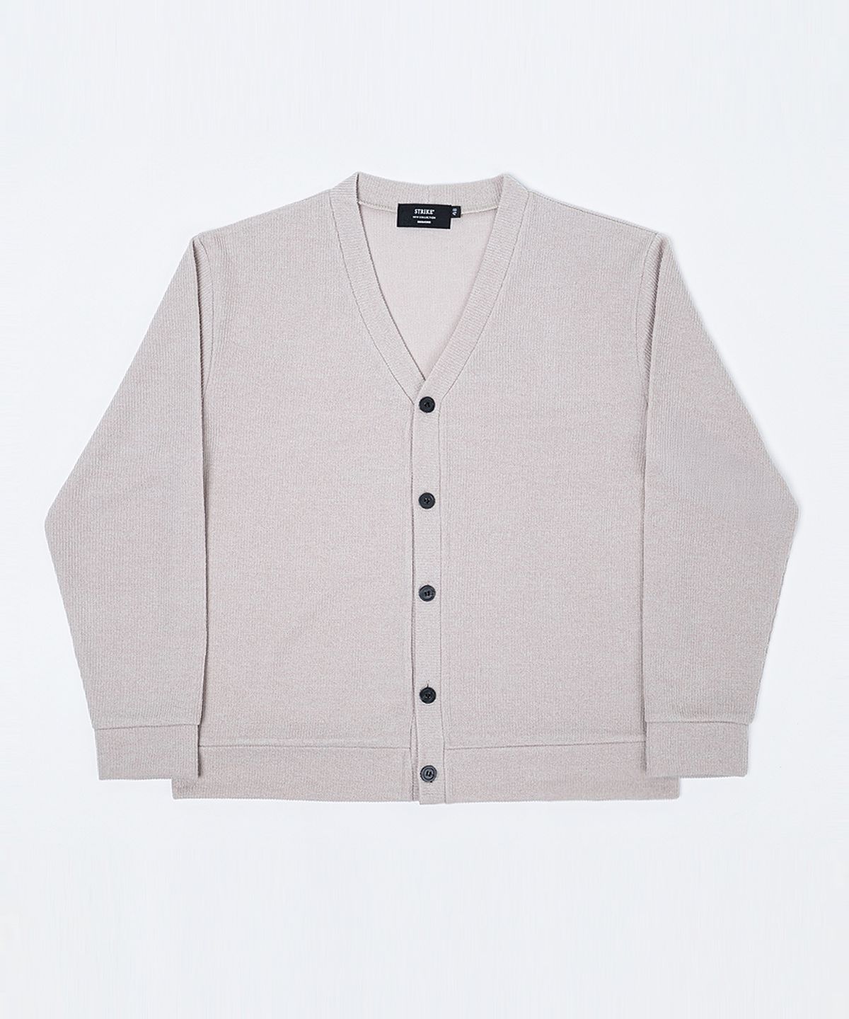 스트라이크(STRIKE) Soft Structure V-Neck Cardigan (CREAMㅣBROWNㅣBLACKㅣCHARCOALㅣNAVY)