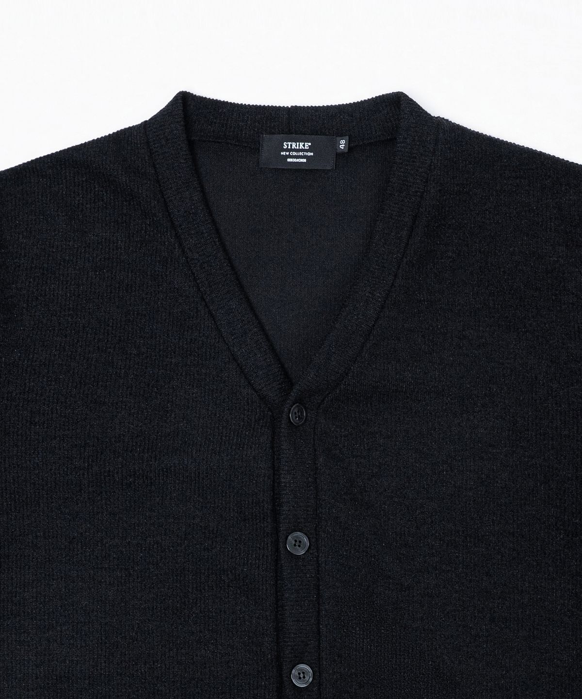 스트라이크(STRIKE) Soft Structure V-Neck Cardigan (CREAMㅣBROWNㅣBLACKㅣCHARCOALㅣNAVY)