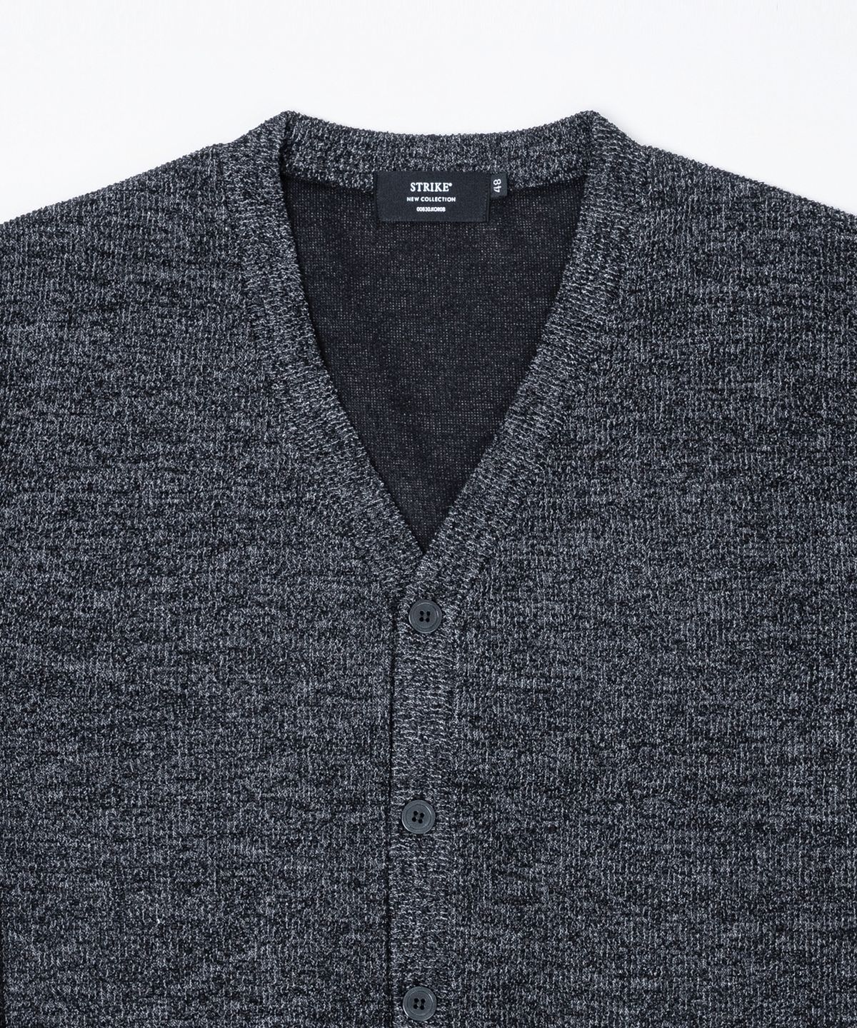스트라이크(STRIKE) Soft Structure V-Neck Cardigan (CREAMㅣBROWNㅣBLACKㅣCHARCOALㅣNAVY)