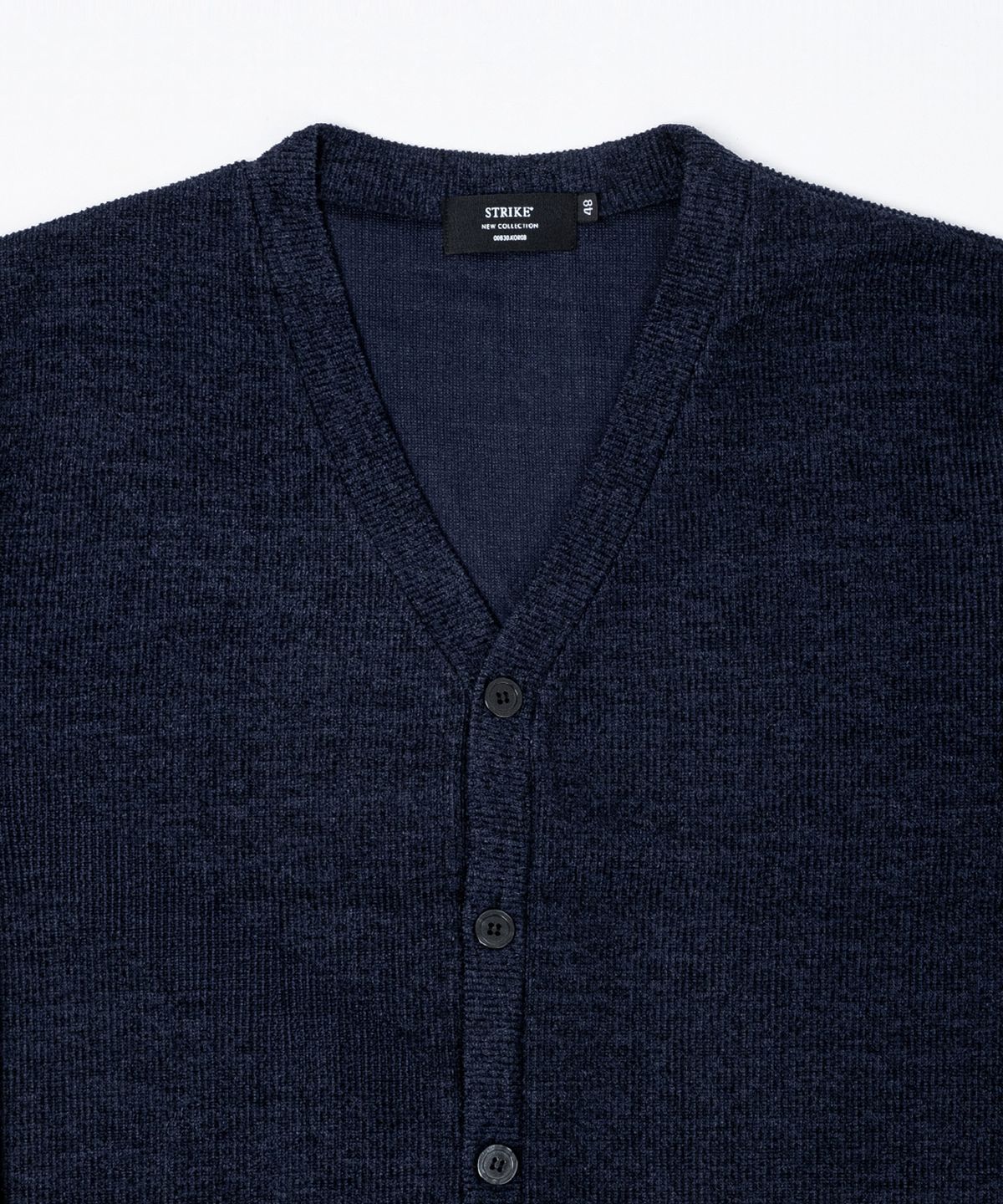 스트라이크(STRIKE) Soft Structure V-Neck Cardigan (CREAMㅣBROWNㅣBLACKㅣCHARCOALㅣNAVY)