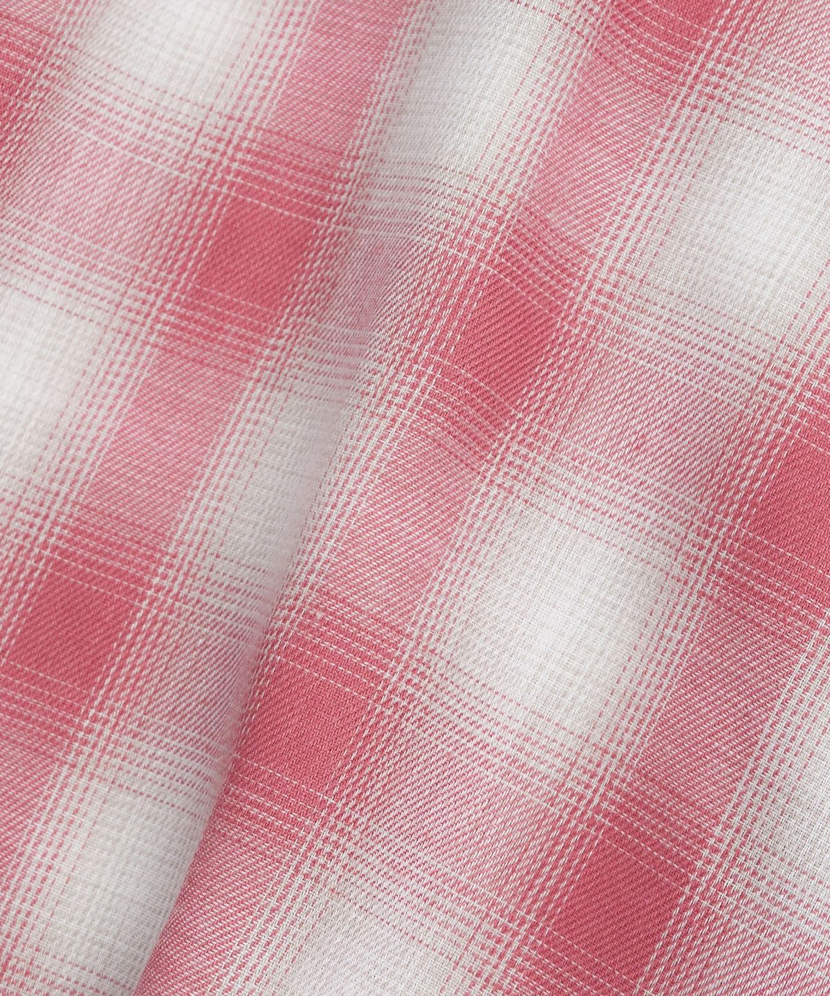 카이소(KYSO) 옴브레 체크 셔츠 빈티지 핑크
