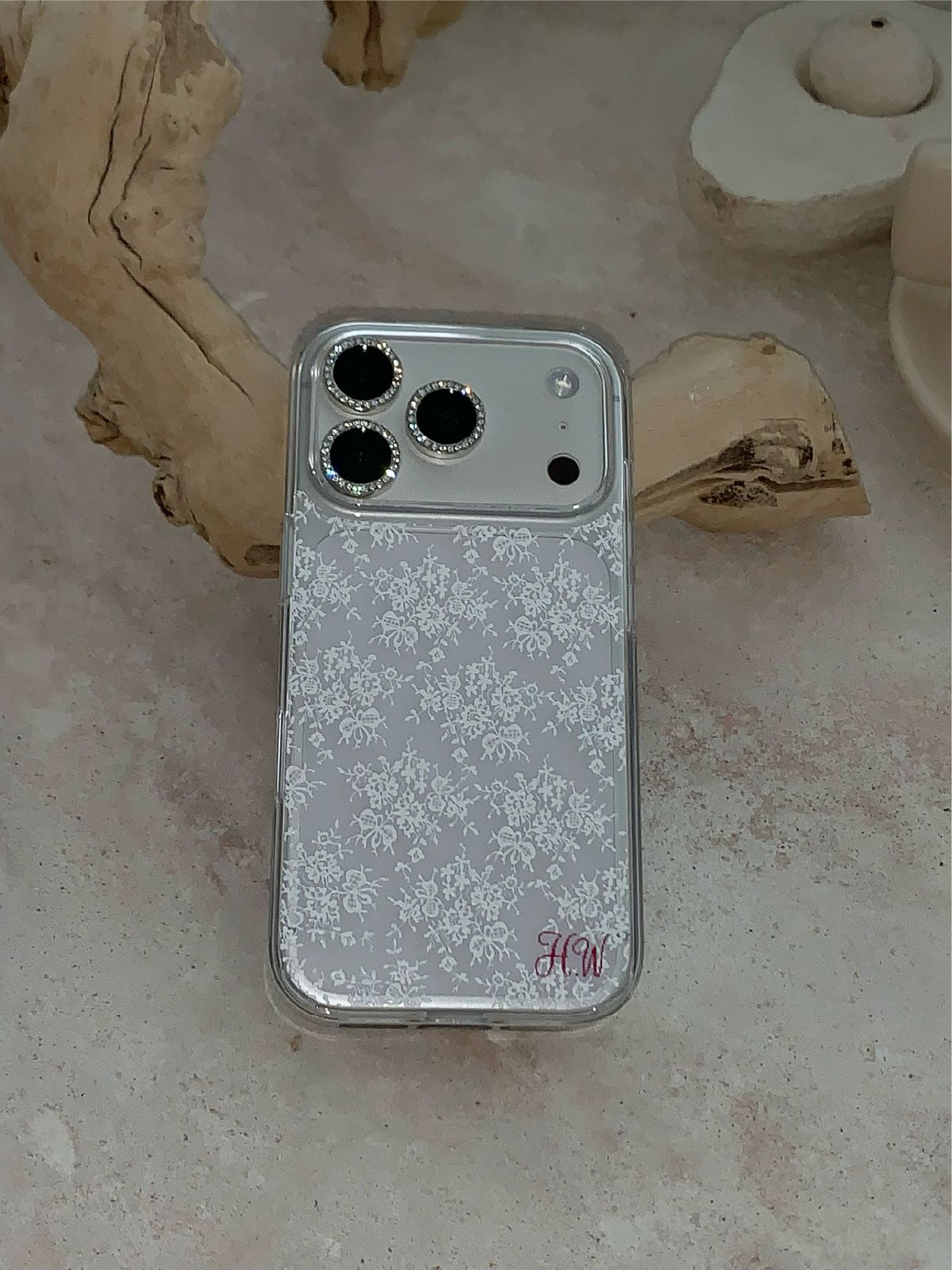 하우위(HOWIE) flower lace case
