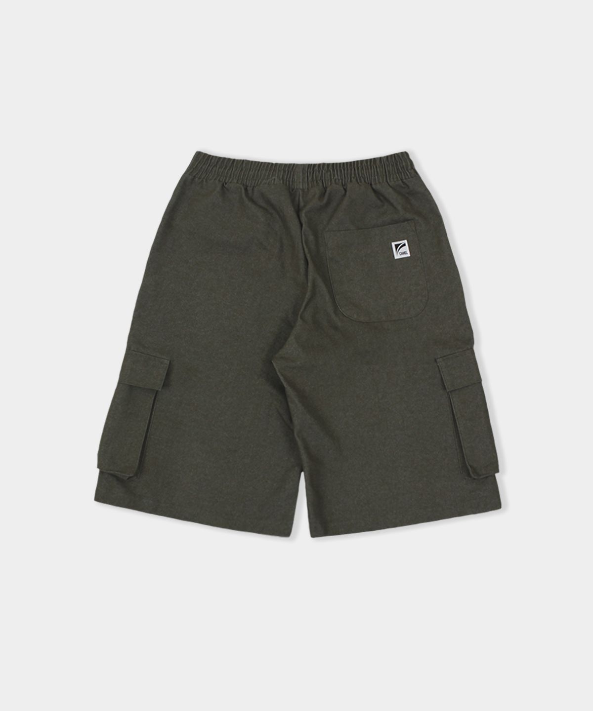 카멜워크(CAMEL WORK) 데님 버뮤다 카고 팬츠(그린)