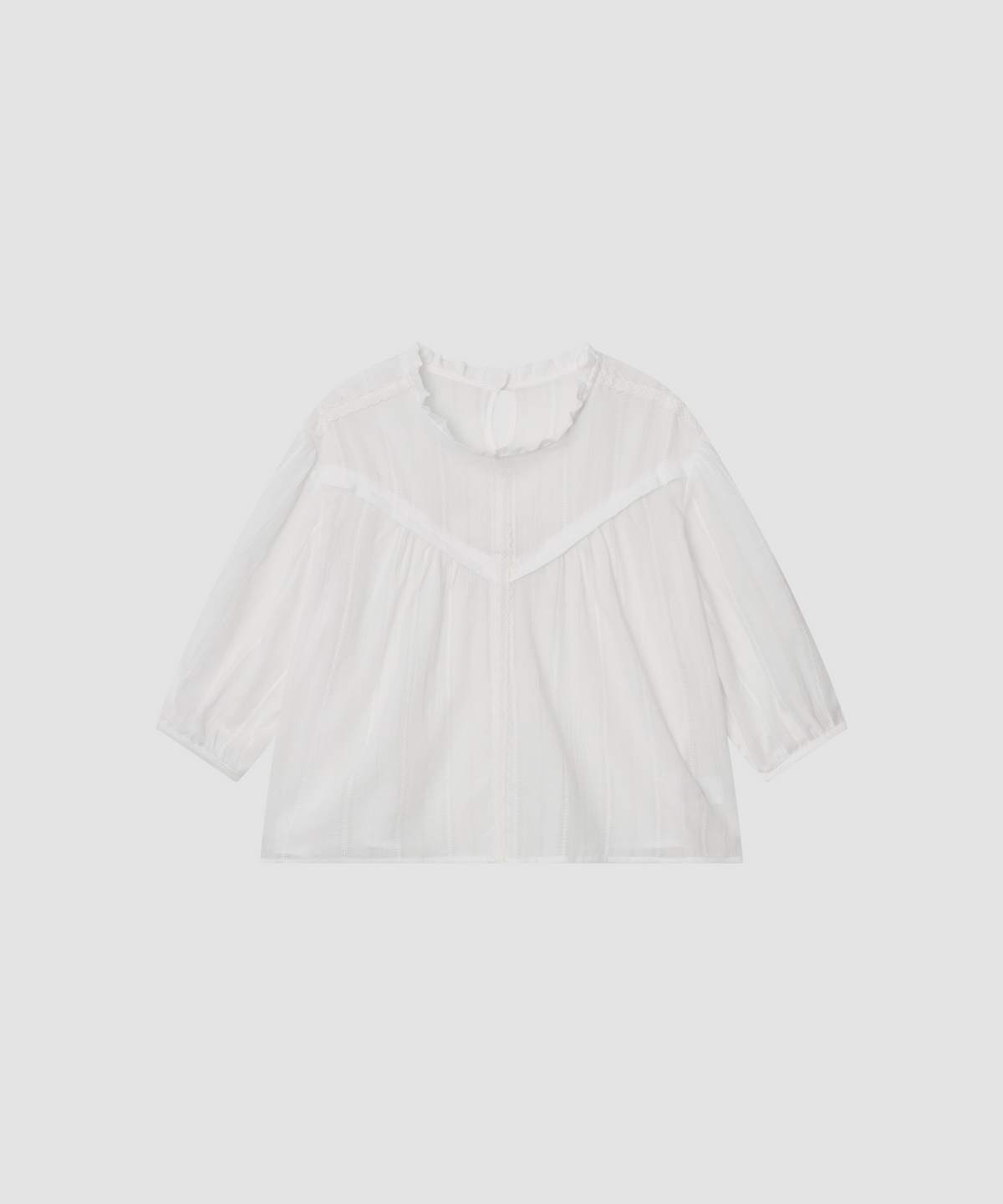 더 릴(THE LILLE) Veil Half Blouse_Ivory