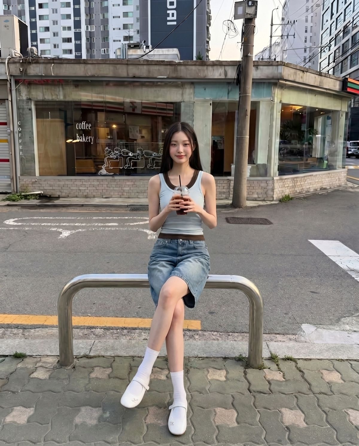 행텐(HANGTEN) 여성 버뮤다 데님팬츠_065(10570-156-401-10)