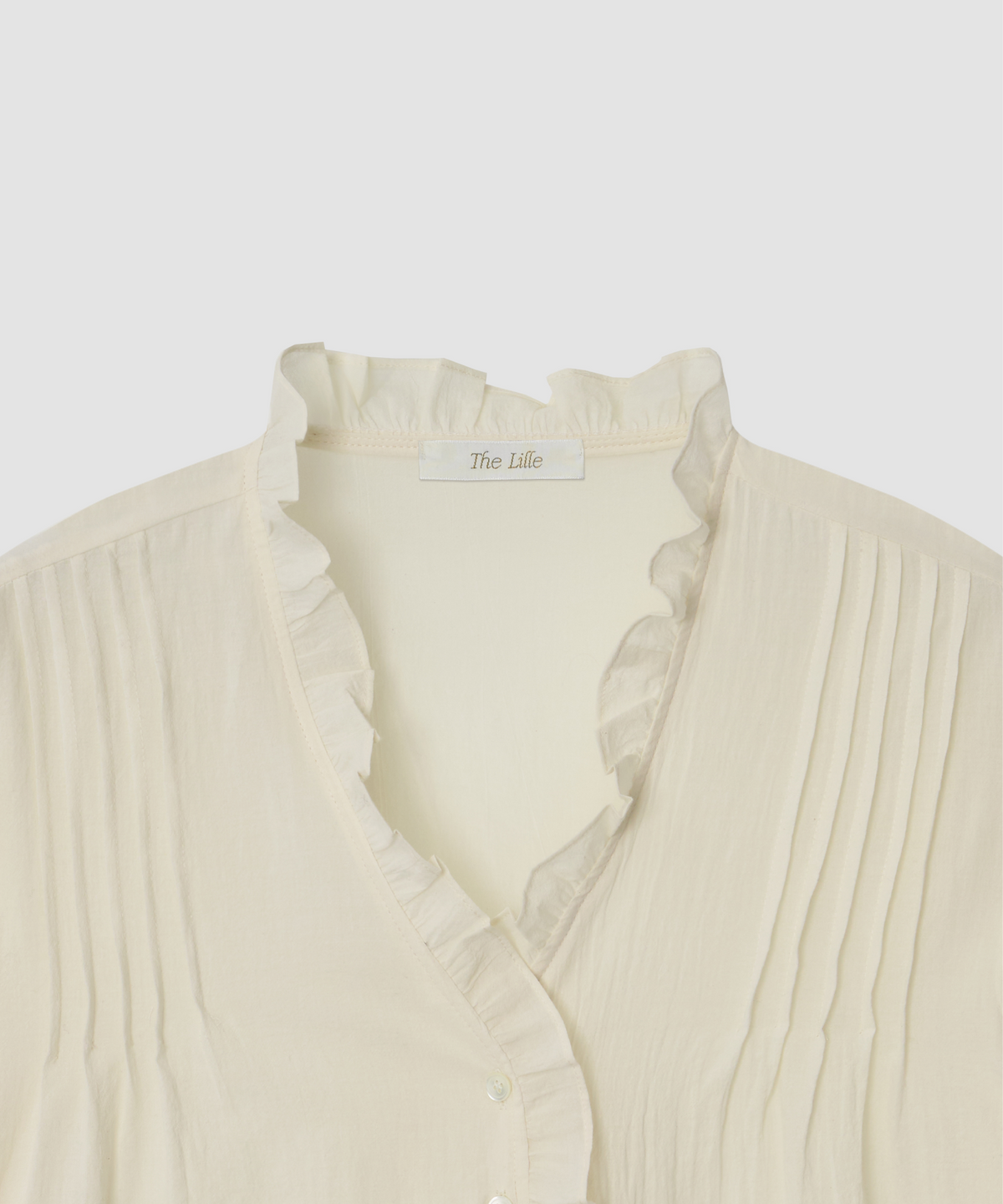 더 릴(THE LILLE) Spring Mare Frill Blouse_Ivory