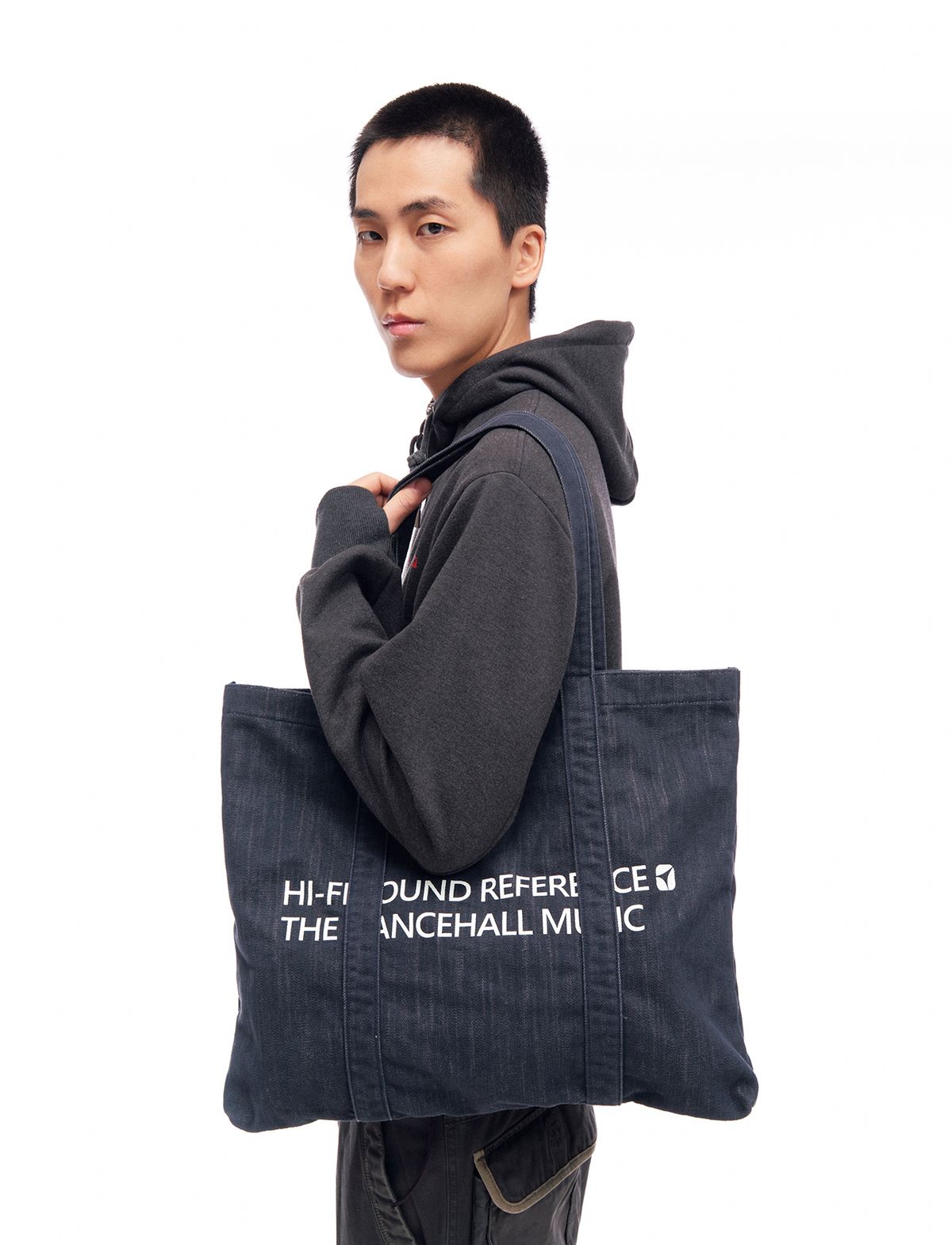 하이파이 사운드 레퍼런스(HIFI SOUND REFERENCE) Dancehall Tote Bag, Denim