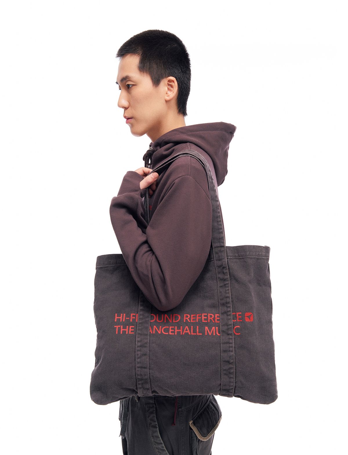 하이파이 사운드 레퍼런스(HIFI SOUND REFERENCE) Dancehall Tote Bag, Brown