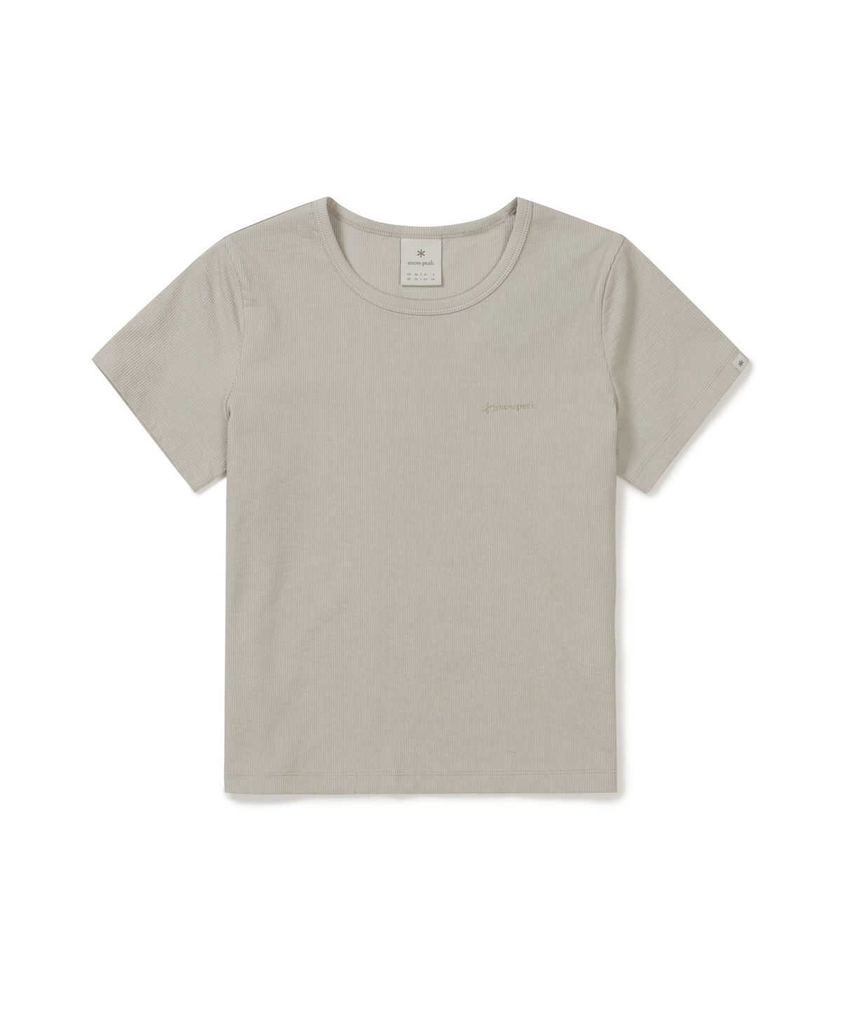 스노우피크 어패럴(SNOWPEAK APPAREL) 골지 여성 반팔 티셔츠 (S26MWFTS39) Sand Beige