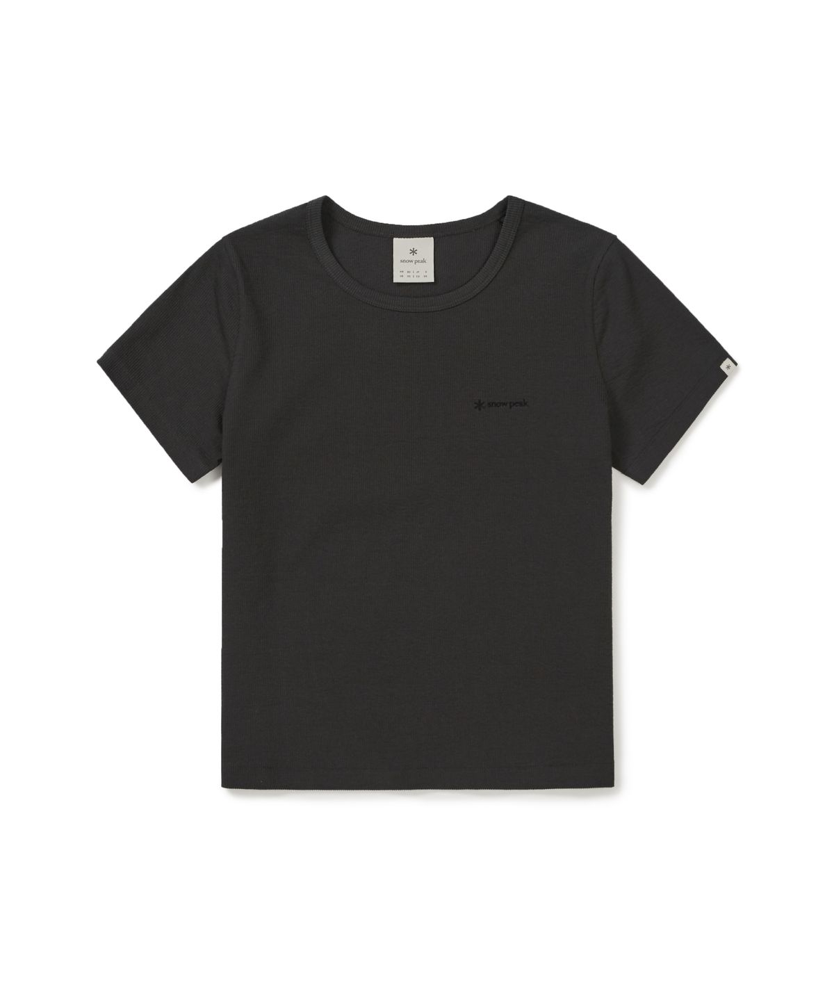 스노우피크 어패럴(SNOWPEAK APPAREL) 골지 여성 반팔 티셔츠 (S26MWFTS39) Charcoal