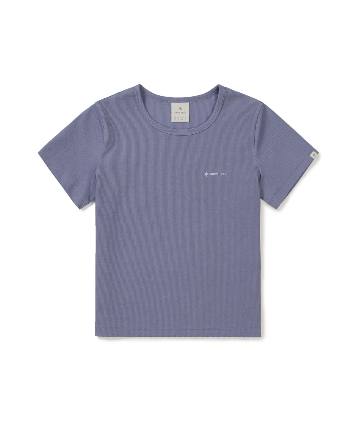 스노우피크 어패럴(SNOWPEAK APPAREL) 골지 여성 반팔 티셔츠 (S26MWFTS39) Ash Purple