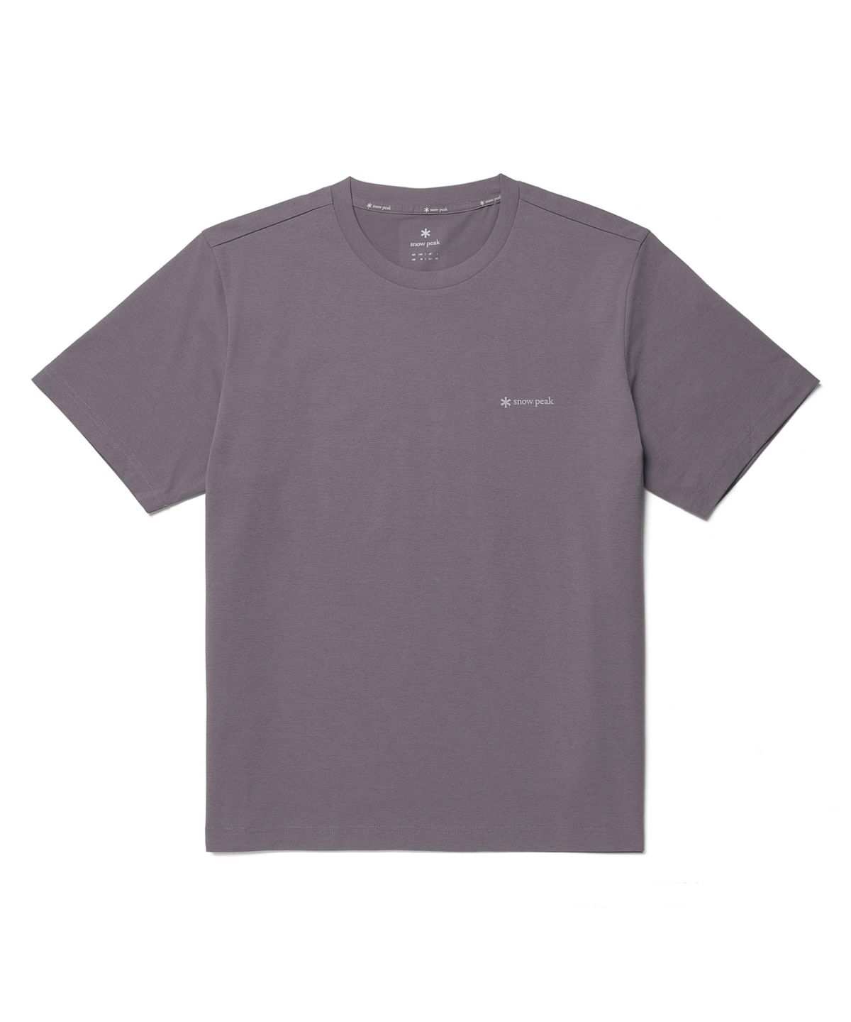 스노우피크 어패럴(SNOWPEAK APPAREL) 퀵드라이 레터링 반팔 티셔츠 (S26MMTTS18) Gray Blue