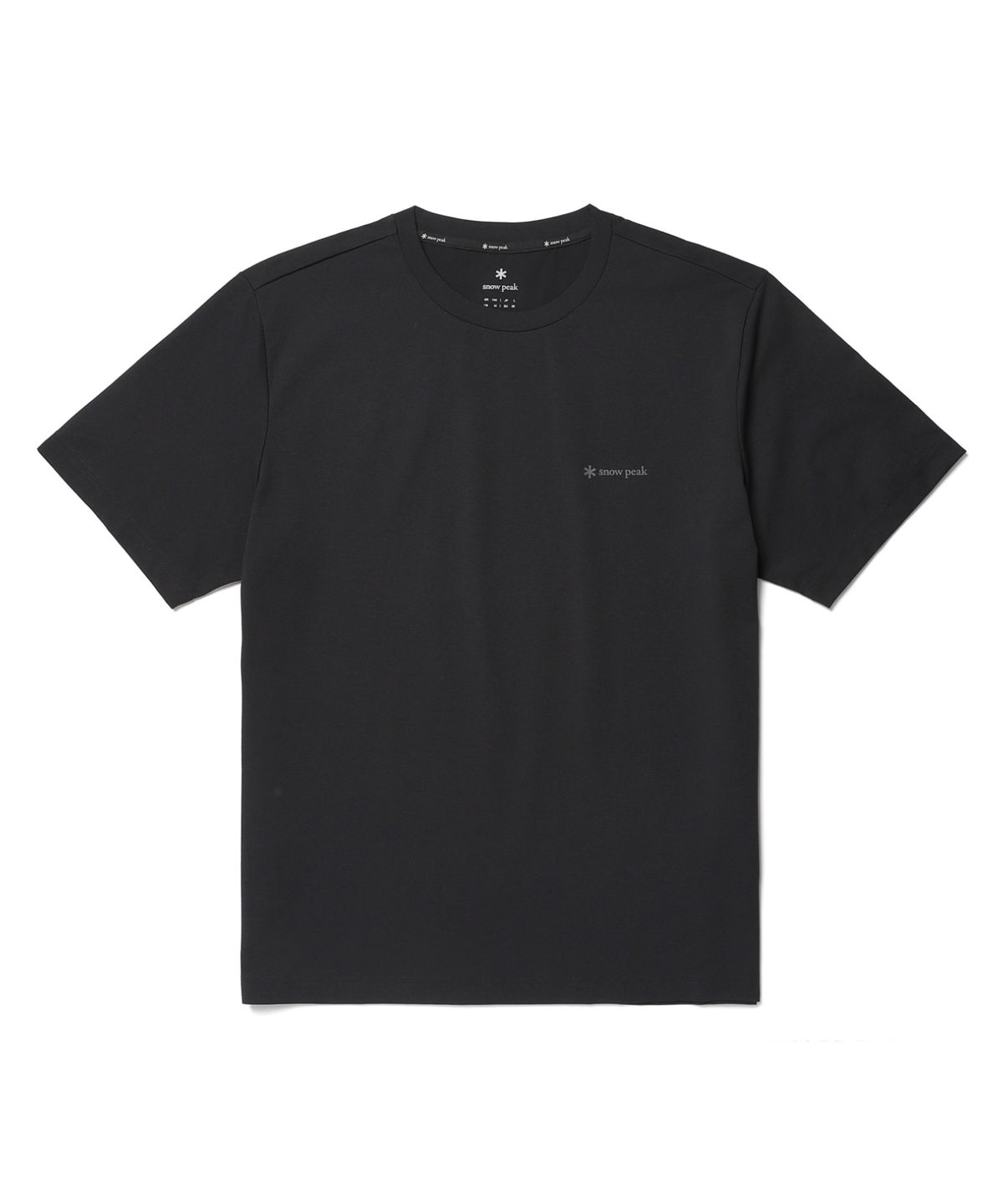 스노우피크 어패럴(SNOWPEAK APPAREL) 퀵드라이 레터링 반팔 티셔츠 (S26MMTTS18) Dark Charcoal